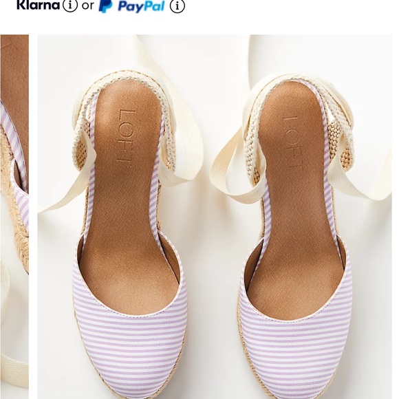 Seersucker espadrilles wedges - Picture 3 of 7